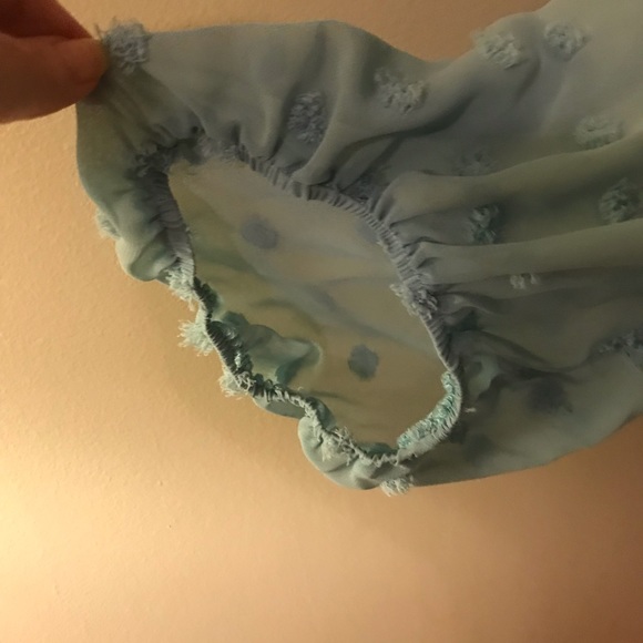 NWOT CATO Women's with Swiss dots! Pullover Blouse Seafoam Green Size XL - Picture 5 of 7